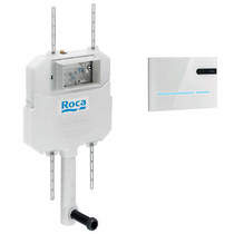 Roca Frames In Wall Dual Flush Cistern & EP2 Electronic Panel (White).