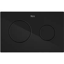 Roca Panels PL10 (DUPLO ONE) - Dual Flush Plate (Titanium Black)