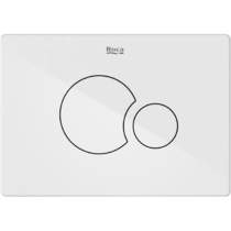 Roca Panels PS5 (DUPLO S) - Dual Flush Plate (Matt White)