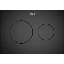 Roca Panels PS3 (DUPLO S) - Dual Flush Plate (Titanium Black)