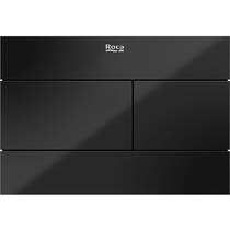 Roca Panels PS2 (DUPLO S) - Dual Flush Plate (Crystal Black)