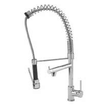 Sagittarius professional kitchen mixer tap with pull out spray (chrome).