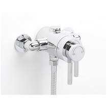 Sagittarius ergo exposed thermostatic shower valve (chrome).