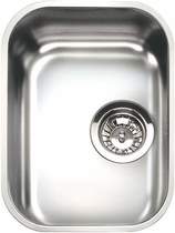 Smeg sinks 1.0 bowl oval stainless steel undermount kitchen sink. 300mm.
