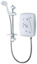 Triton Showers T80Z Fast Fit Electric Shower, 10.5kW (White & Chrome).