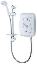 Triton Showers T80Z Fast Fit Electric Shower, 8.5kW (White & Chrome).