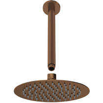 Nuie Showers Round Shower Head & Ceiling Mounting Arm (Br Bronze).