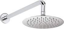 Hudson reed showers round shower head with arm (200mm).