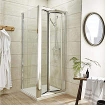Nuie Enclosures Shower Enclosure With Bi-Fold Door (1000x1000mm).