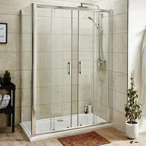 Premier Enclosures Shower Enclosure With Sliding Doors (1400x1000).