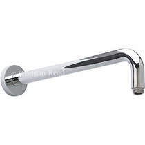 Component Curved Wall Mounting Shower Arm (345mm, Chrome).