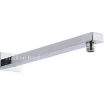 Component Rectangular Wall Mounting Shower Arm (355mm, Chrome).