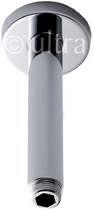 Component ceiling mounting shower arm (150mm, chrome).