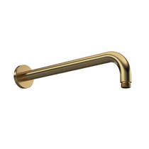 Nuie Showers Wall Mounted Round Shower Arm 400mm (Br Brass).