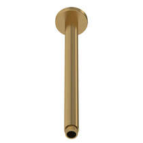 Nuie Showers Ceiling Mounted Round Shower Arm 380mm (Br Brass).