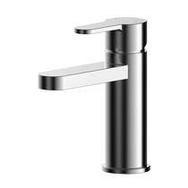 Nuie Arvan Basin Mixer Tap With Push Button Waste (Chrome).