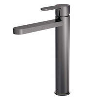 Nuie Arvan Tall Basin Mixer Tap (Brushed Gun Metal).