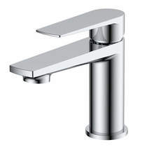 Nuie Bailey Basin Mixer Tap With Push Button Waste (Chrome).