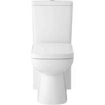 Hudson Reed Ceramics Arlo Compact Flush To Wall Toilet, Cistern & Seat.