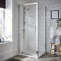 Nuie Enclosures Shower Enclosure With Pivot Door (700x700mm).