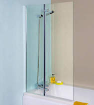 Nuie Bath Screens Ella Straight Bath Screen (1400x735mm).