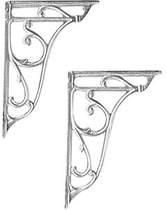 Nuie Specialist Ornate Cistern Brackets.