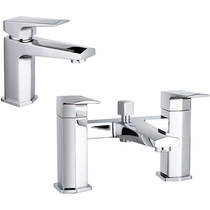 Nuie Hardy Designer Basin & Bath Shower Mixer Tap With Kit.
