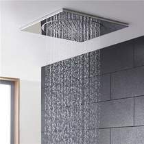 Hudson Reed Showers Square Ceiling Tile Fixed Shower Head. 270x270mm.