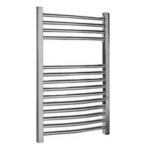 Crown Radiators Ladder Towel Radiator H700 x W500 (Curved, Chrome).