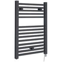 Hudson Reed Radiators Electric Towel Rail 500W x 690H mm (Anthracite).