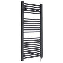 Hudson Reed Radiators Electric Towel Rail 500W x 1100H mm (Anthracite).