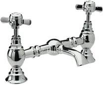 Nuie beaumont 200mm bridged basin mixer (chrome)