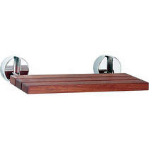 Hudson reed tec folding shower seat with chrome hinges