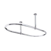 Nuie specialist full shower curtain ring (chrome).