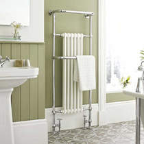 HR traditional brampton traditional towel radiator h1500 x w575 (chrome).