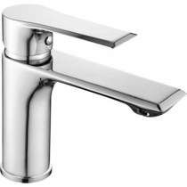 Nuie Limit Basin Mixer Tap With Push Button Waste (Chrome).
