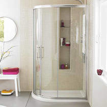 Nuie Enclosures Apex Offset Quadrant Shower Enclosure (900x800mm).
