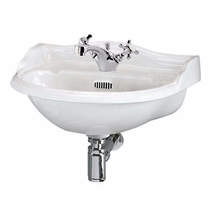 Old London Chancery Wall Mounted Basin With 1 Tap Hole (500mm).