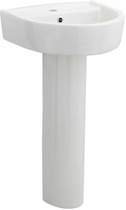 Premier Ceramics Basin & Full Pedestal (1 Tap Hole, 420mm).