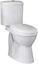 Nuie Ivo Extended Height Close Coupled Toilet With Seat.
