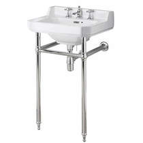 Old London Richmond Washstand With 560mm Basin (3TH, Chrome).