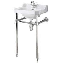 Old London Richmond Washstand With 500mm Basin (1TH, Chrome).