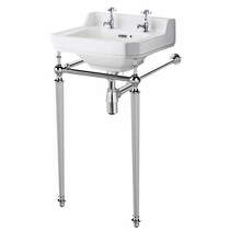 Old London Richmond Washstand With 500mm Basin (2TH, Chrome).