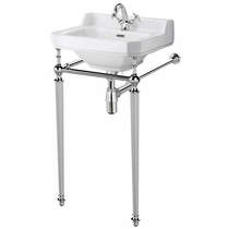 Old London Richmond Washstand With 500mm Basin (1TH, Chrome).