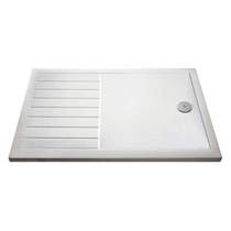 Crown Trays Wetroom Rectangular Shower Tray 1400x800mm (Gloss White).