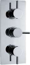 Nuie Quest Triple Concealed Thermostatic Shower Valve (Chrome).