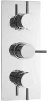 Nuie Quest Thermostatic Triple Concealed Shower Valve With Diverter.