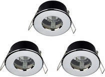 Hudson Reed Lighting 3 x Shower Spot Lights & Cool White LED Lamps (Chrome).