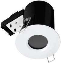 Hudson Reed Lighting 1 x Fire & Acoustic Spot Light & C White LED Lamp (White).