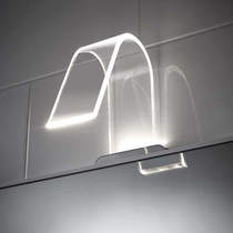 Hudson Reed Lighting Curved LED Over Mirror Light Only (Cool White).